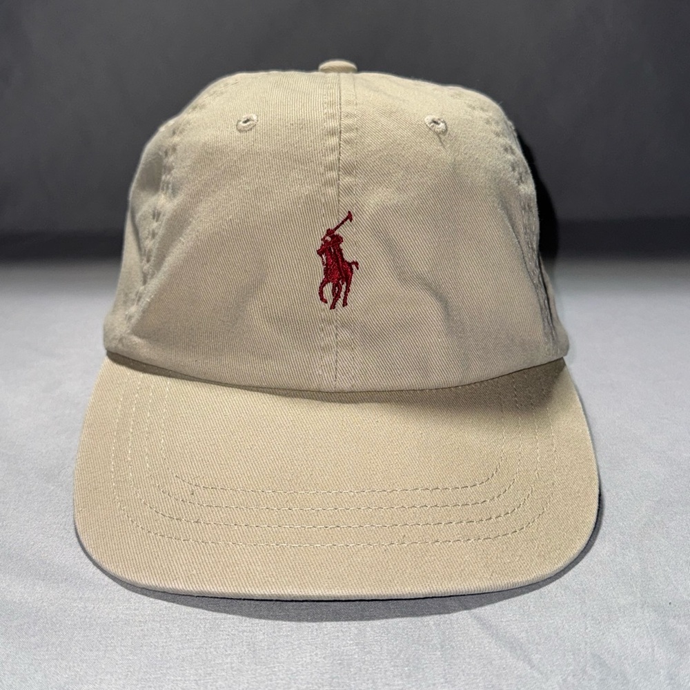 Polo Ralph Lauren Tan/Khaki Texas A&M Aggies Dad Cap Hat with Leather Strap OSFA